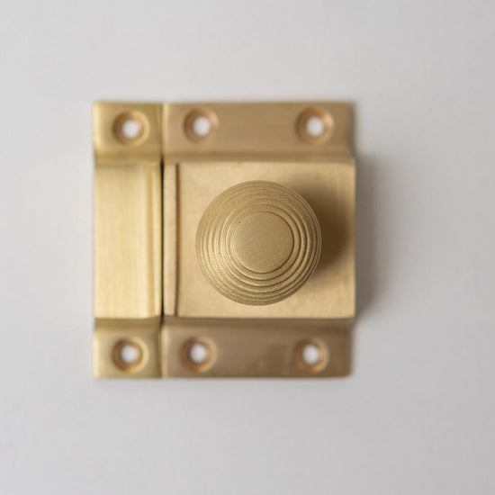 Brass Bee Cupboard Latch - Satin Brass Finish - Brass bee