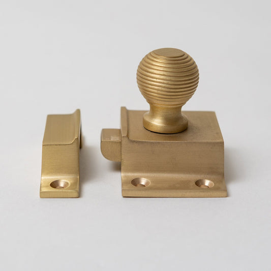 Brass Bee Cupboard Latch - Satin Brass Finish