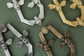 Solid Brass HIVE Bee Door Knockers - Premium Size - Brass bee
