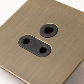 Foundry Series Knurled Toggle Switches and Sockets – Antique Brass - Brass bee