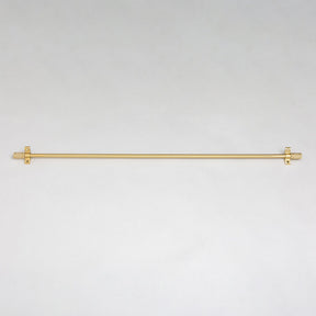 Knurled Stair Rods with Piston Finials - 725mm - Brass bee