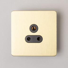 Foundry Series Knurled Toggle Switches and Sockets – Satin Brass - Brass bee