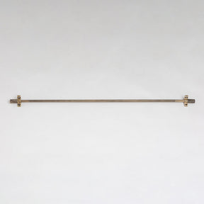 Knurled Stair Rods with Piston Finials - 725mm - Brass bee