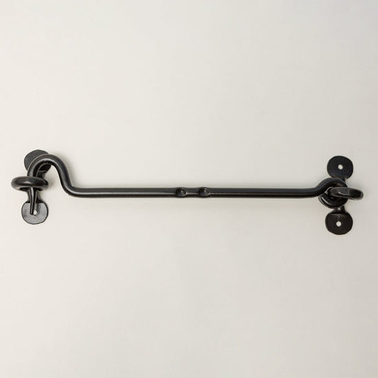 Black Cabin Hook and Eye Door Holder - 8 Sizes - Brass bee