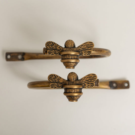 Bee Curtain Holdbacks - Heritage Finish