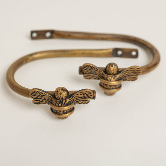 Bee Curtain Holdbacks - Heritage Finish