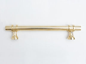 Solid Brass Plain Kitchen Pull Handles & Knobs - Brass bee