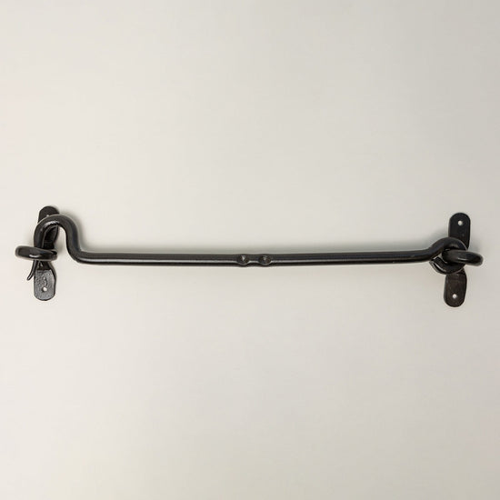 Black Cabin Hook and Eye Door Holder - 8 Sizes - Brass bee