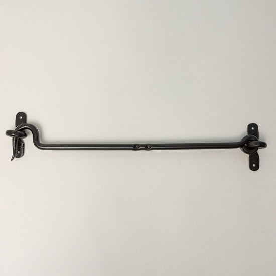 Black Cabin Hook and Eye Door Holder - 8 Sizes - Brass bee