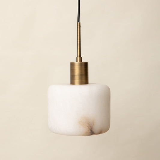 Alabaster Pendant Light – Solid Brass Hanging Light
