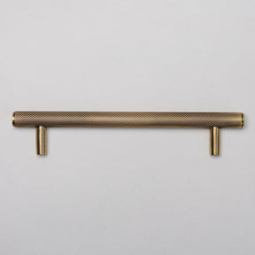 Solid Brass Knurled Kitchen Pull Handles & Knobs - Antique Brass - Brass bee