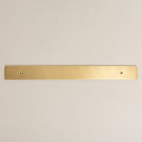 Brass Backplate - Satin Brass 128mm/160mm hole to hole handles - Brass bee