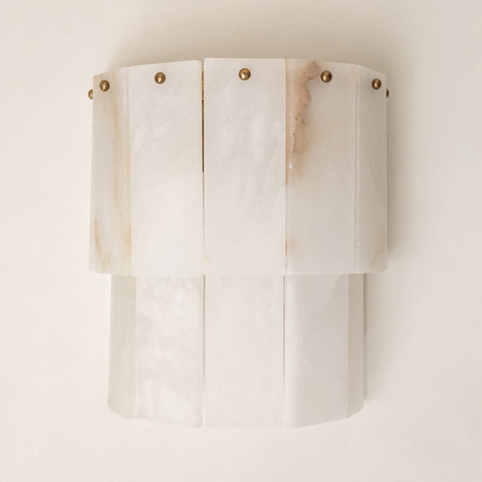 Alabaster Wall Light – Solid Brass Wall Sconce