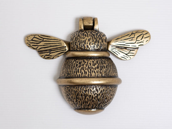 Iron Bee Door Knockers - Brass bee