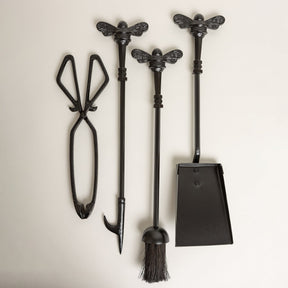 Brass Fireside Companion Set with Bee Knobs - Brass bee