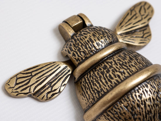 Iron Bee Door Knockers - Brass bee