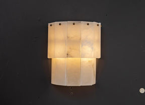 Alabaster Wall Light – Solid Brass Wall Sconce - Brass bee