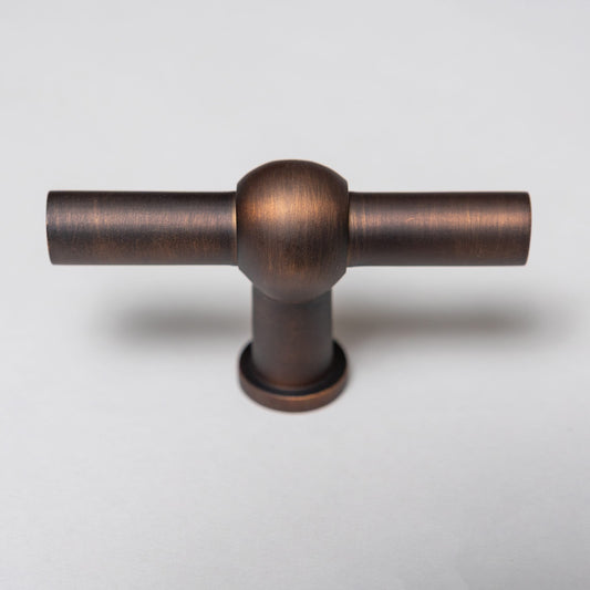 Archer T-Bar Knob – Oil Rubbed Bronze - Brass bee