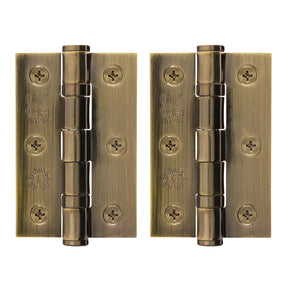 Solid Brass Door Knobs - Beehive Antique Brass (Pair) | Thumbturns & Latches - Brass bee