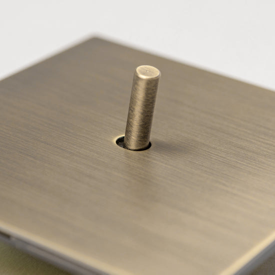 Antique Brass Switches and Sockets - J Series - Brass bee