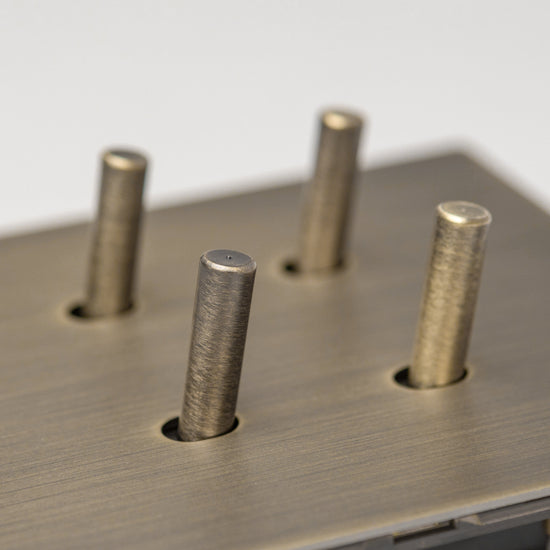 Antique Brass Switches and Sockets - J Series - Brass bee