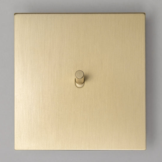 Satin Brass Switches and Sockets - J Series - Brass bee