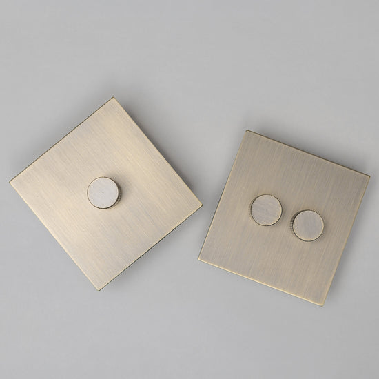 Antique Brass Switches and Sockets - J Series - Brass bee