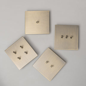 Antique Brass Switches and Sockets - J Series - Brass bee