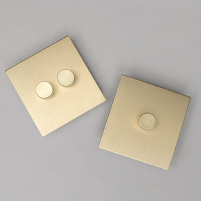 Satin Brass Switches and Sockets - J Series - Brass bee