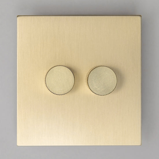 Satin Brass Switches and Sockets - J Series - Brass bee