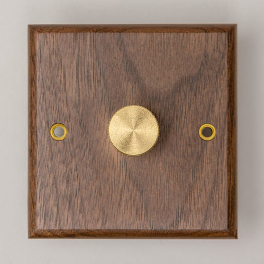 W-Series 1 Gang 1 Way Dimmer Switch – Black Walnut