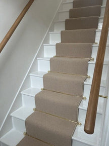 Polished Brass Finish Stair Rods with Brass Bee Finials - 900mm - Brass bee