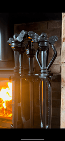 Brass bee Fireside Companion Set with bee knobs - (PRE-ORDER 3-4 weeks dispatch) - Brass bee
