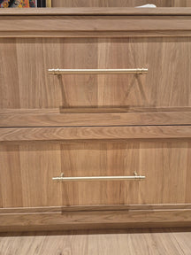 Solid Brass Plain Kitchen Pull Handles & Knobs - Brass bee