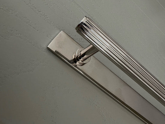Brass Backplate - Nickel 128mm/160mm hole to hole handles - Brass bee