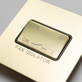 Foundry Series Knurled Toggle Switches and Sockets – Satin Brass - Brass bee