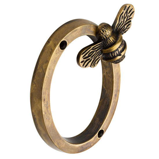 Brass bee Premium House Numbers with Bee in Heritage Finish 0-9 - 4 Inch Pre-order (1-2 weeks) - Brass bee