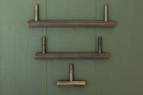 CARDER Solid Brass Hexagonal Pull Handles & Knobs - Antique Brass - Brass bee