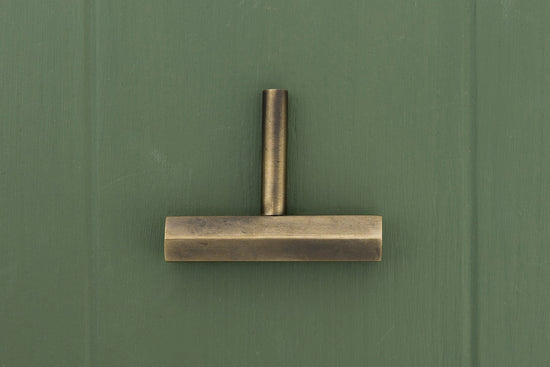 CARDER Solid Brass Hexagonal Pull Handles & Knobs - Antique Brass - Brass bee