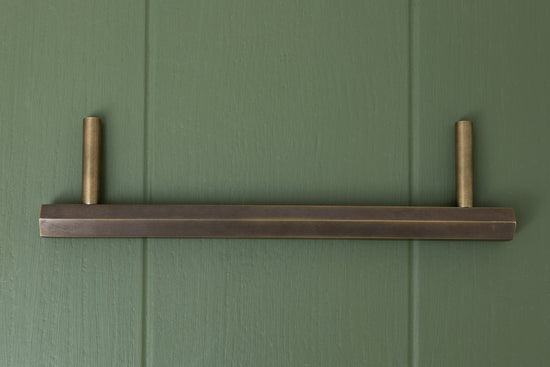 CARDER Solid Brass Hexagonal Pull Handles & Knobs - Antique Brass - Brass bee