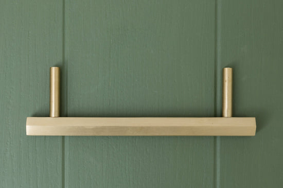 CARDER Solid Brass Hexagonal Pull Handles & Knobs - Satin Brass - Brass bee
