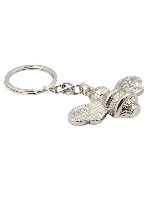 Brass bee Bumble bee Keyring - Brass bee