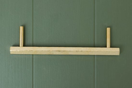 BOMBUS Solid Brass Hexagonal Hammered Pull Handles & Knobs - Polished Brass - Brass bee
