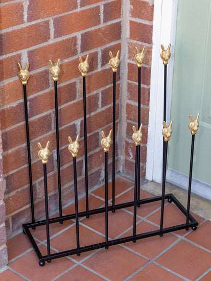 Brass bee Welly Boot Stand - Brass Hares - Brass bee