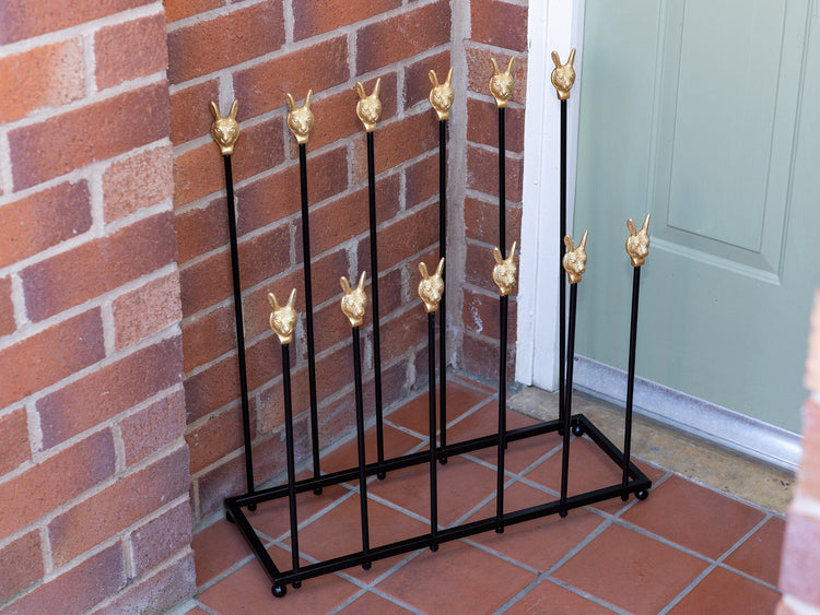 Brass bee Welly Boot Stand - Brass Hares - Brass bee
