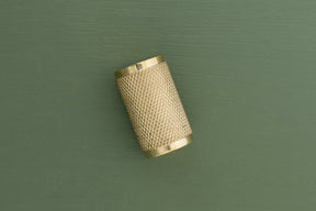 APIDAE Solid Brass Knurled Pull Handles & Knobs - Polished Brass - Brass bee
