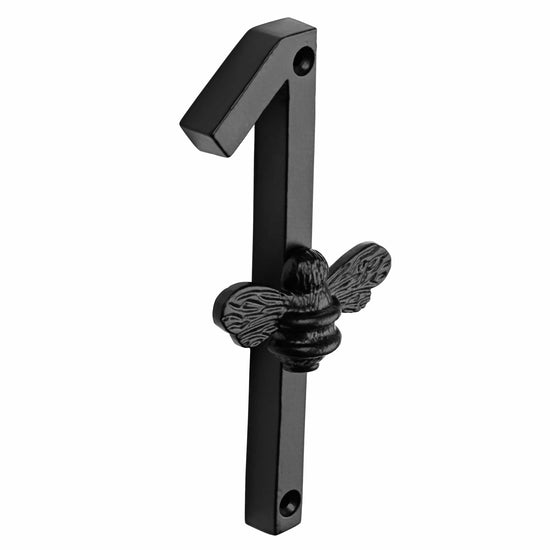 Brass bee Premium House Numbers with Bee in Black Finish 0-9 - Brass bee