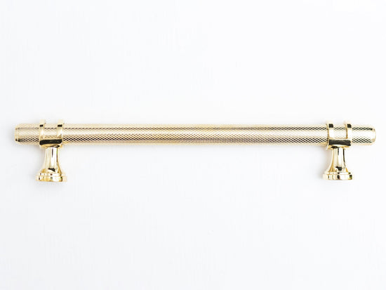 Solid Brass Knurled Kitchen Pull Handles & Knobs - Brass bee