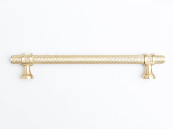 Solid Brass Knurled Kitchen Pull Handles & Knobs - Brass bee