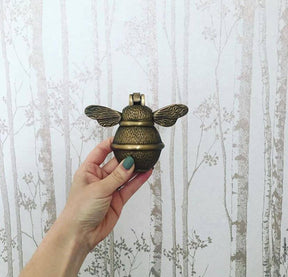 Brass Bumble Bee Door Knocker - Heritage Finish - Brass bee